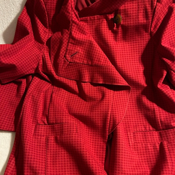 CAbi red ponte knit jacket size L - Picture 3 of 4